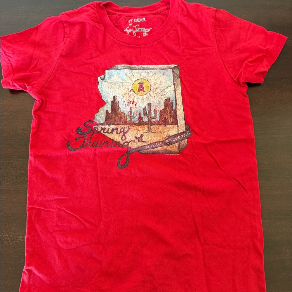 Angels Spring Training Graphic T-Shirt - kids size M.  EUC.